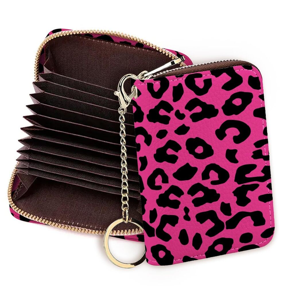 5613 PU Leather Mini Purse Credit Card Holder Wallet, RFID Blocking Card
